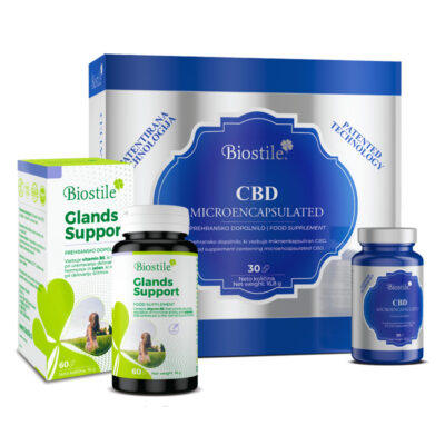 Biostile Paket CBD Microenkapsulirani + Glands support | kanabidoil