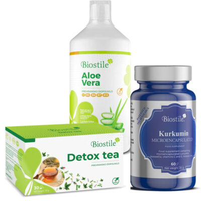 Kurkumin + Aloe Vera in Darilo Detox čaj