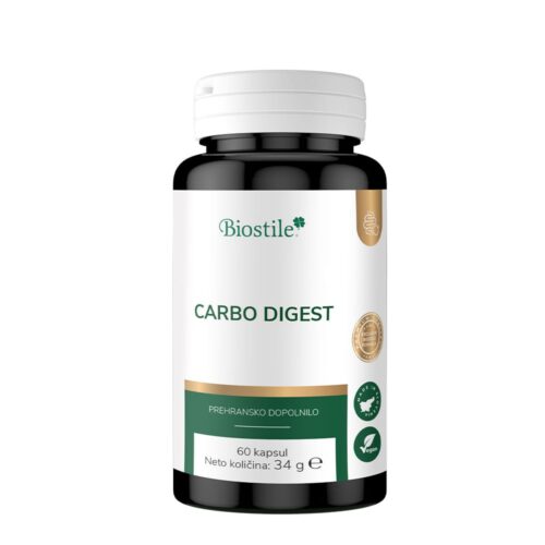 Carbo Digest | 11 Prebavnih Encimov za Prebavo Ogljikovih Hidratov | 60 Kapsul
