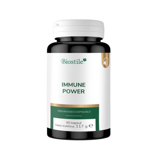 Biostile Immune Power 90 Kapsul | Matični Mleček, Kolagen in Omega Maščobe