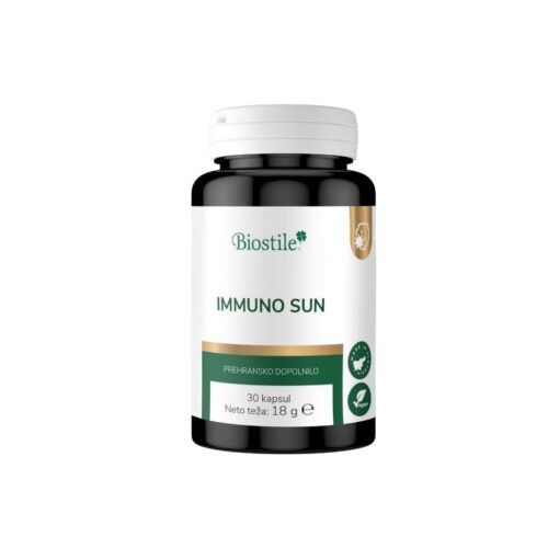 Biostile Immuno Sun | 3800 IU Vitamin D3 | Reishi & Vitamin C | 30 kapsul