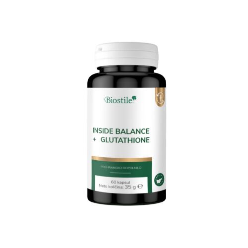 Biostile Inside Balance + Glutathione | Glutation, Spirulina in Selen | 60 kapsul