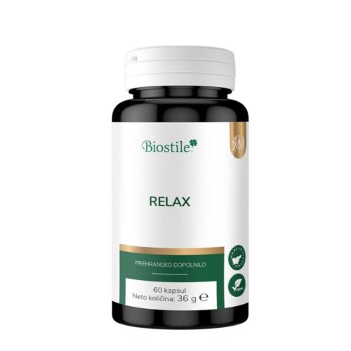 Biostile Relax | Melisa 420 mg + Magnezij | Podpora Sprostitvi | 60 Kapsul
