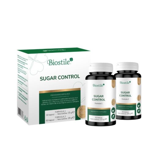 Biostile Sugar Control Complet | Krom, Cink in Gurmar | 90 kapsul