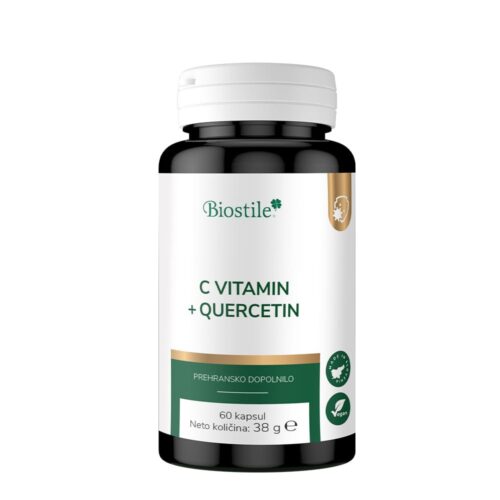 Biostile Vitamin C + Quercetin | 720 mg Naravnega Vitamina C | 60 Kapsul
