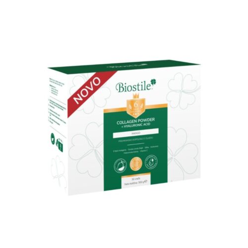 Embalaža Biostile Collagen Powder + Hyaluronic Acid ananas, 300 g